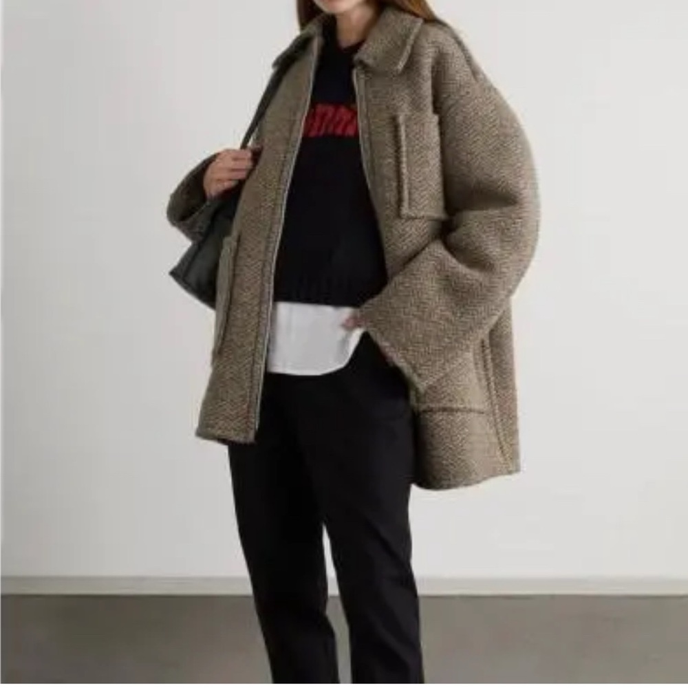 Women's Oversized Brown Jacket